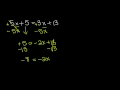 Solving Equations with Variables on Both Sides