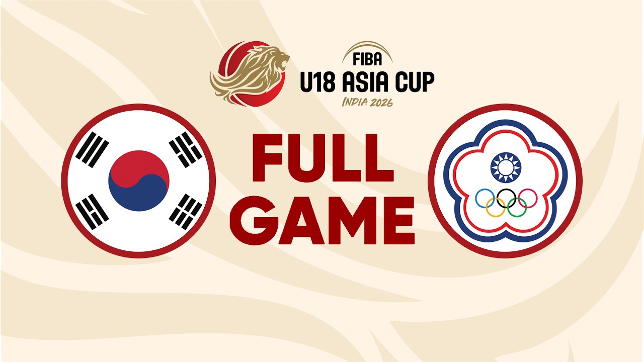 Quarter-Finals | Korea v Chinese Taipei | Full Basketball Game | FIBA U18 Asia Cup 2026