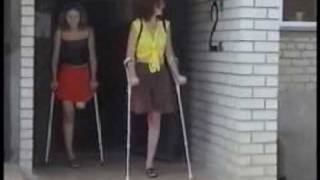 sak amputee girls crutching - 1