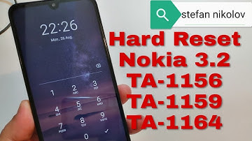 Easy and Clear!!! Hard Reset Nokia 3.2 TA-1156/TA-1159/TA-1164. Remove pin, pattern, password lock.