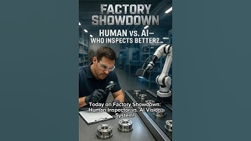 Human vs AI: Quality Inspection Showdown! 🤖🔍 #FactoryShowdown #HumanVsRobot #AIInspection