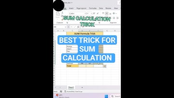 Sum calculation trick #how to calculate sum #excel #exceltips #exceltricks #onlinejobs #sum #formula