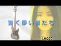 【ベースTAB譜有】Cocco(こっこ)強く儚い者たち ベース弾いてみた 譜面付き フルバージョン