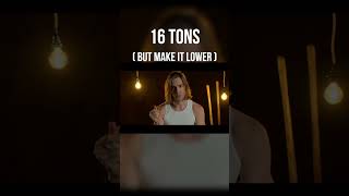16 TONS (But Lower) | Geoff Castellucci - Bass Singer #shorts