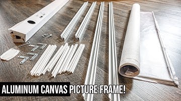 How To Put Together IKEA Aluminum Picture Frame For Canvas Prints!