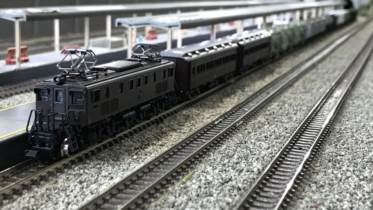 国鉄ef15電気機関車 Nゲージ鉄道模型 ジオラマ走行 Youtube