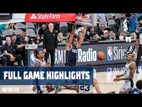 Dereck Lively II (16 points) Highlights vs. San Antonio Spurs | 10/25/2023