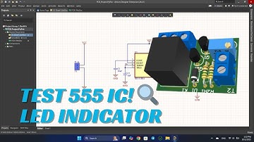 555 Timer Tester Circuit: Verify IC Functionality | Schematic + PCB Design in Altium Designer