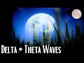 Muzyka do głębokiego snu | Fale delta + theta | Pokonaj bezsenność | Zatrzymaj myśli