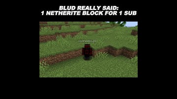 BLUD REALLY SAID 1 NETHERITE BLOCK FOR 1 SUB. #shortsfeed