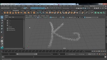 in हिंदी - Create a Nparticles for your Name | Maya Dynamics | Kailash Kanojia
