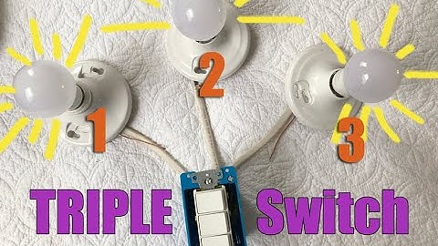 Cómo poner un interruptor de luz de tres/triple switches #diy #switch #electrician