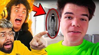 Reacting To GHOSTS Caught In YouTube Videos! (Jelly, Preston, DanTDM)