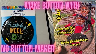 Dollar tree button Hack Using Cricut Design Space + Step by step Tutorial 