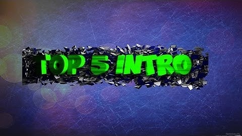 TOP 5 INTRO Template #1 [Cinema4D|AE] + Free Dowland