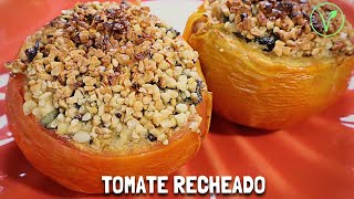 AIRFRYER STUFFED TOMATOES 🍅 Stuffed with Tofu and Spinach | Gluten and Lactose Free Vegan screenshot 5