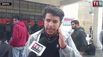 Students protest in front of VC chamber regarding the delay in exam of 1st, 3rd n 5th-sem supplement