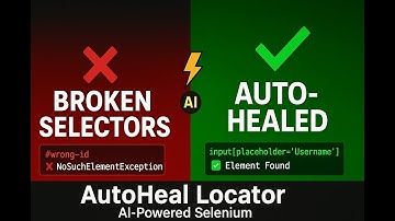 Fix Flaky Tests Automatically with AI | Selenium AutoHeal Guide | Self healing locators