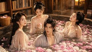 A poor boy traveled to a world of women, won the empress with cooking and knowledge, became king.