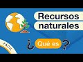 ¿Qué son los RECURSOS NATURALES? 🎓