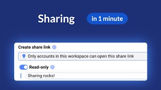 1 Minute Marple: Sharing