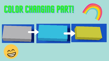 How To Code A Color Changing Part In Roblox Studio
