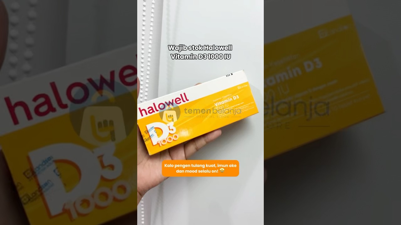 Jaga kesehatan dengan Halowell Vitamin D3 1000 IU yuk 🙌 