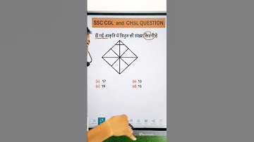 What is the number of triangles in the given figure || Reasoning Important Questions #ssccgl #ssc