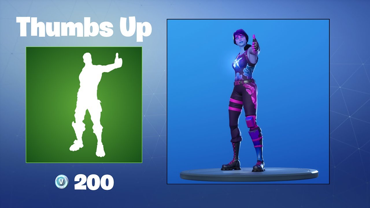 Thumbs Up Fortnite Emote YouTube