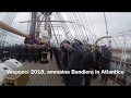 Nave Vespucci 2018, ammaina Bandiera in Atlantico