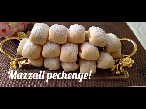 Yumshoq yostiqcha shaklida pechenye! 🍪🥰 Печенье-подушечки со сгущёнкой — тают во рту! 🧈🍪