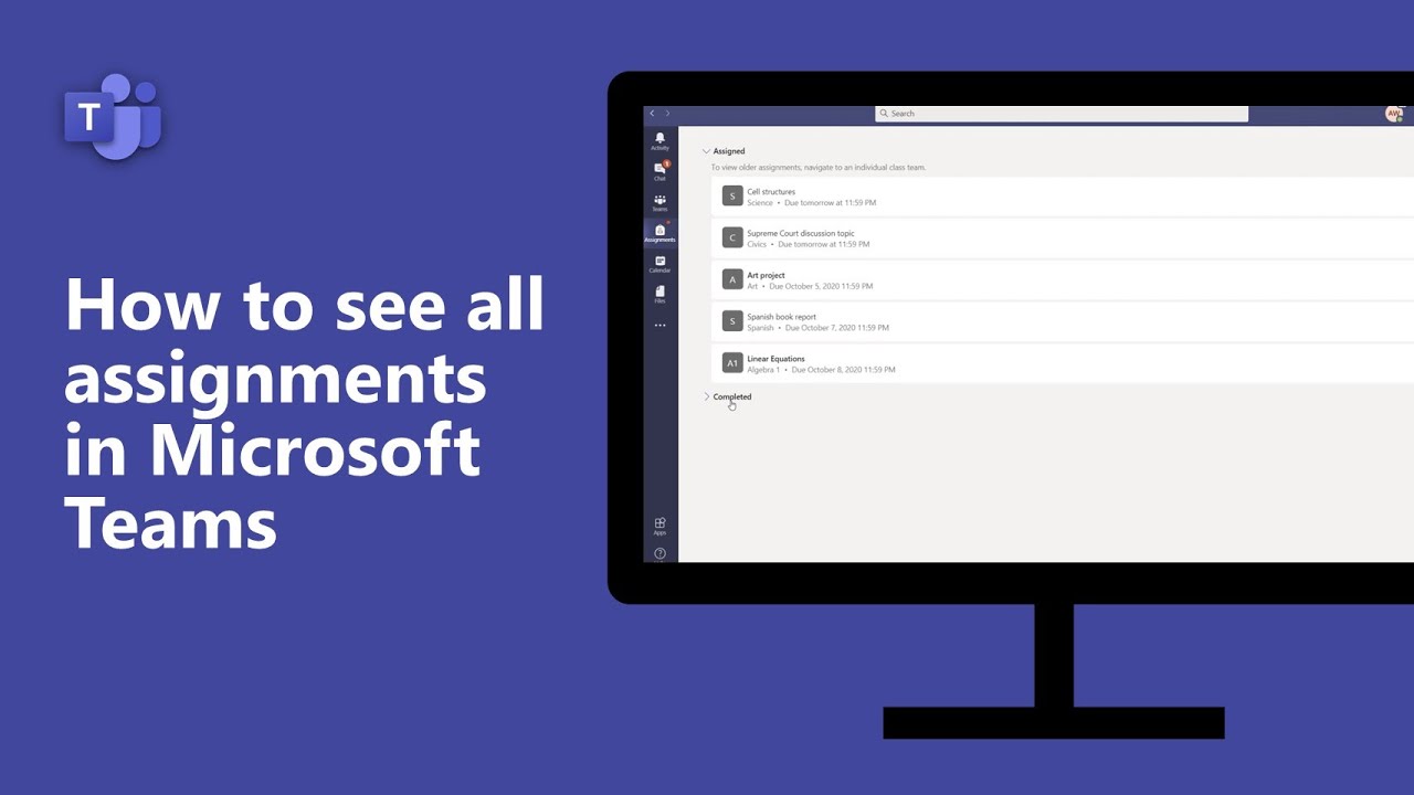 how to view older assignments in microsoft teams
