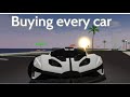 Buying every car in Dealership tycoon #dealershiptycoon