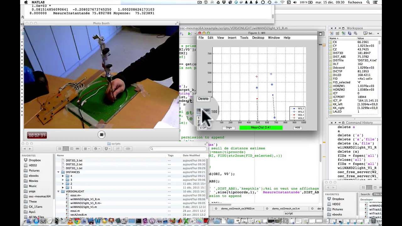 WiiWiiN rapid test of sphere fitting for 3D measurements on a grid ...