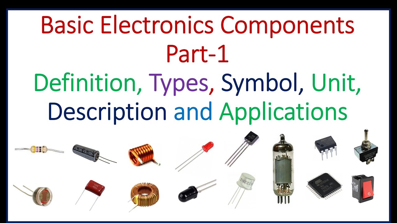 Basic electronic components- Part-1: Definition, Types, Symbol, Unit ...