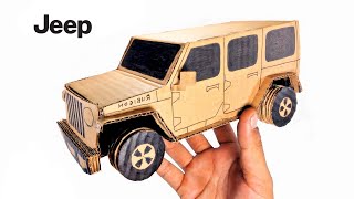 How To Make Jeep Wrangler Rubicon From Cardboard Diy Cardboard Toy