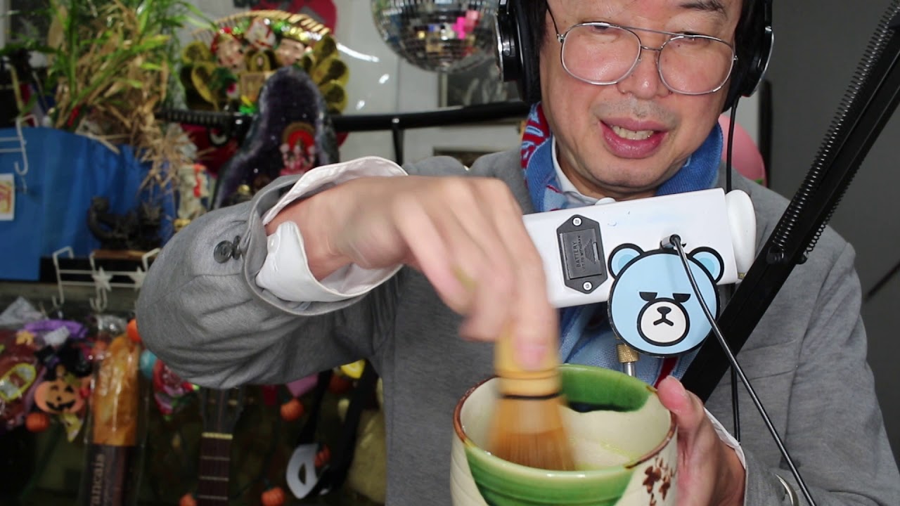 ASMR MOCHI  & Matcha Eating sounds  咀嚼音　抹茶飲みながら磯辺餅　大福餅　焼き栗餅　そんなお前にやきもち