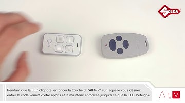 Comment copier DOORHAN® TRANSMITTER 4   avec Silca Air4 V, V Plus y F