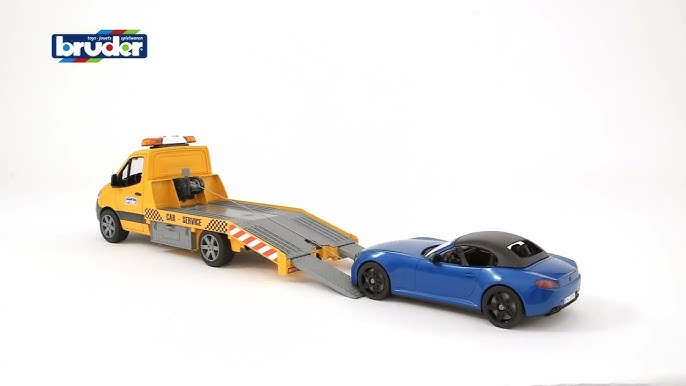 Bruder Toys MAN TGS Tow Truck w/ Roadster #03750 