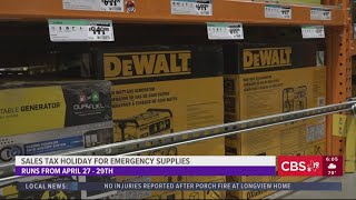Annual tax-free weekend for emergency supplies kicks off on Saturday