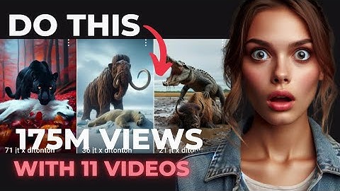 CRAZY! 175M VIEWS in YouTube Shorts with 11 VIDEOS (Capcut + BING Image Creator)