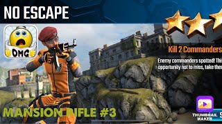 No Escape, Sniper Strike Special OPs mission #3- Mansion (rifle/zone 17)