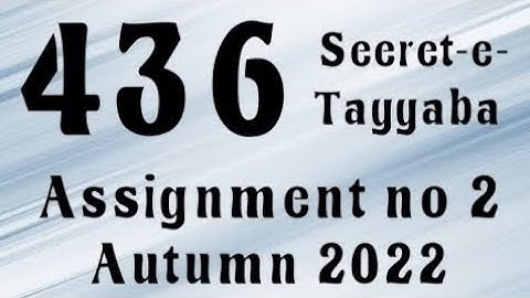 AIOU Code 436 Solved Assignment No.2 Autumn 2022 #aiou #aiousolveassignments