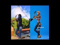 Copines Fortnite IN REAL LIFE 100% in Sync!!! (SIDE BY SIDE COMPARISON)