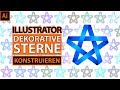 Wie Ihr einen plastischen Stern in Illustrator gestaltet | Tutorial in Deutsch