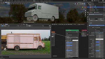 How to build a food truck in blender 2.91