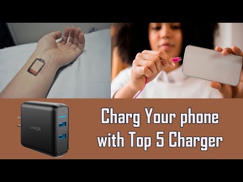 Top 5 best Fast Charger for Galaxy S7/ S6/ Edge/Plus, Note 5 and PowerIQ for iPhone X Anker #charger