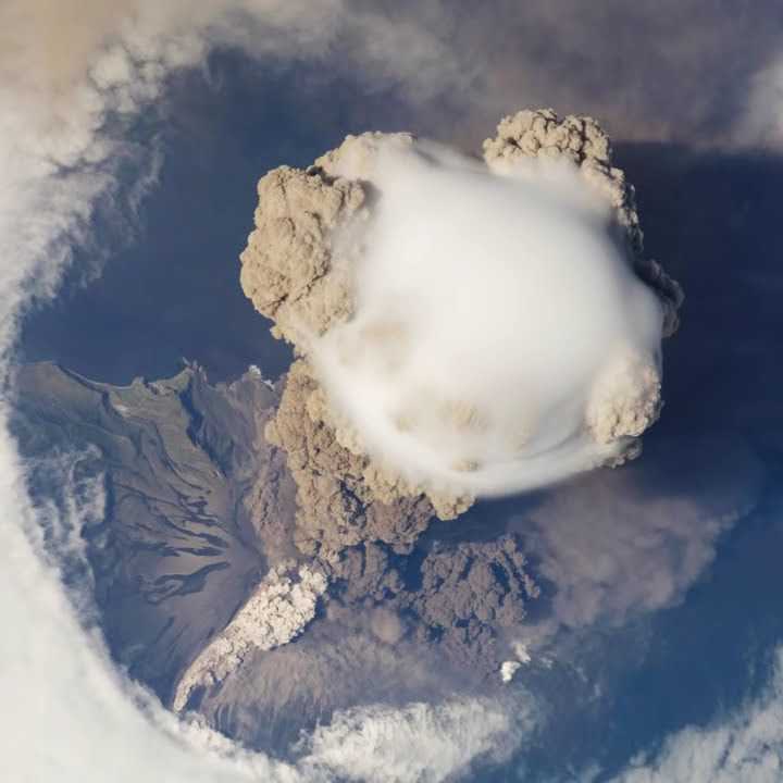 NASA | Sarychev Volcano Eruption from the International Space Station