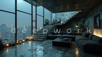 Focus Music & Chillout Work Beats ~ City Night Ambiance for Deep Concentration