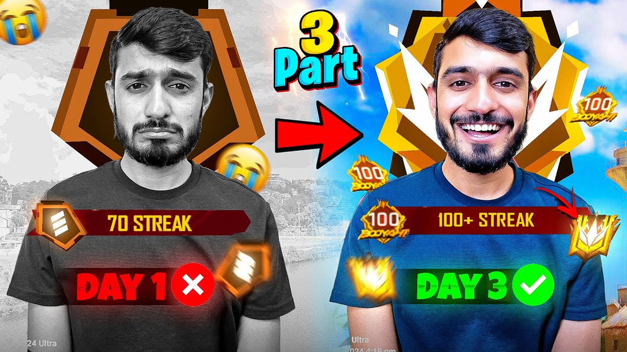 100 Streak Challenge With Random😡 Teammates WIthout Gun Skin 🤦‍♂️[ Part 3 ]